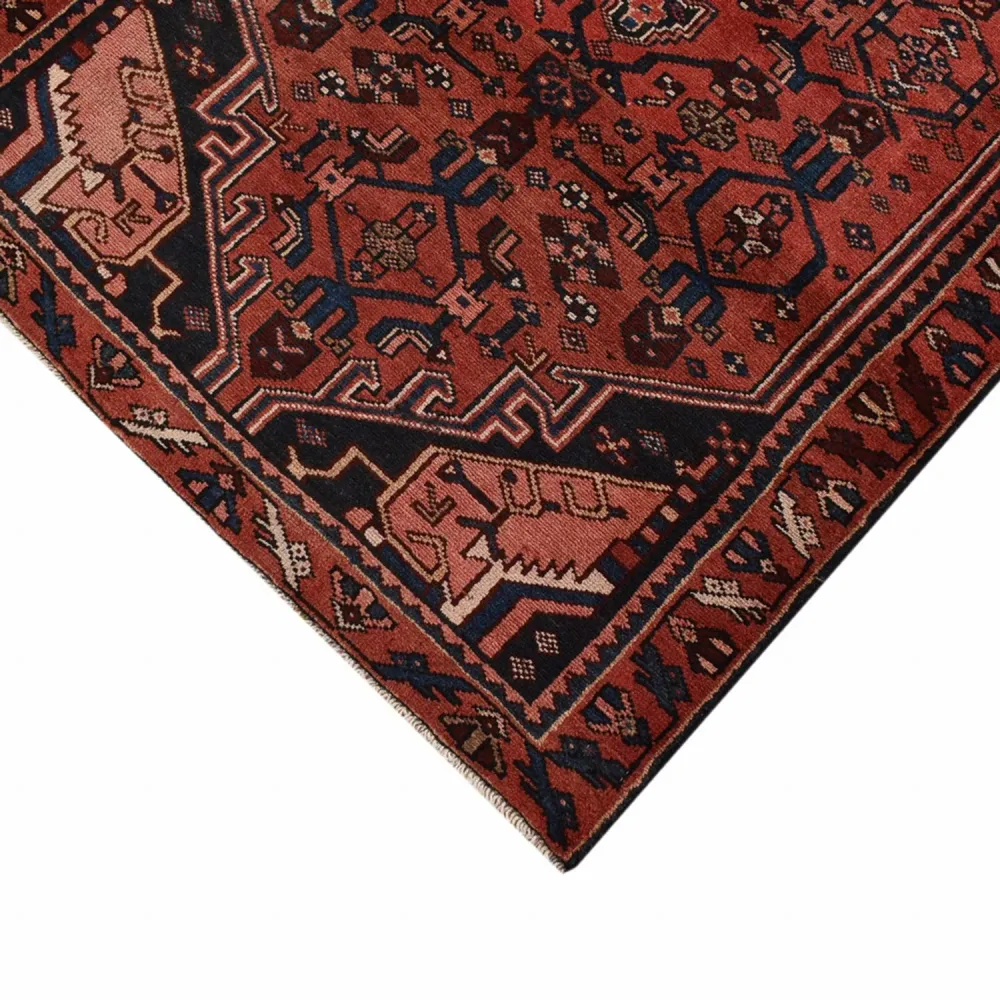 Corredor Tapete Persa - Bijar - 288 x 104 cm - vermelho