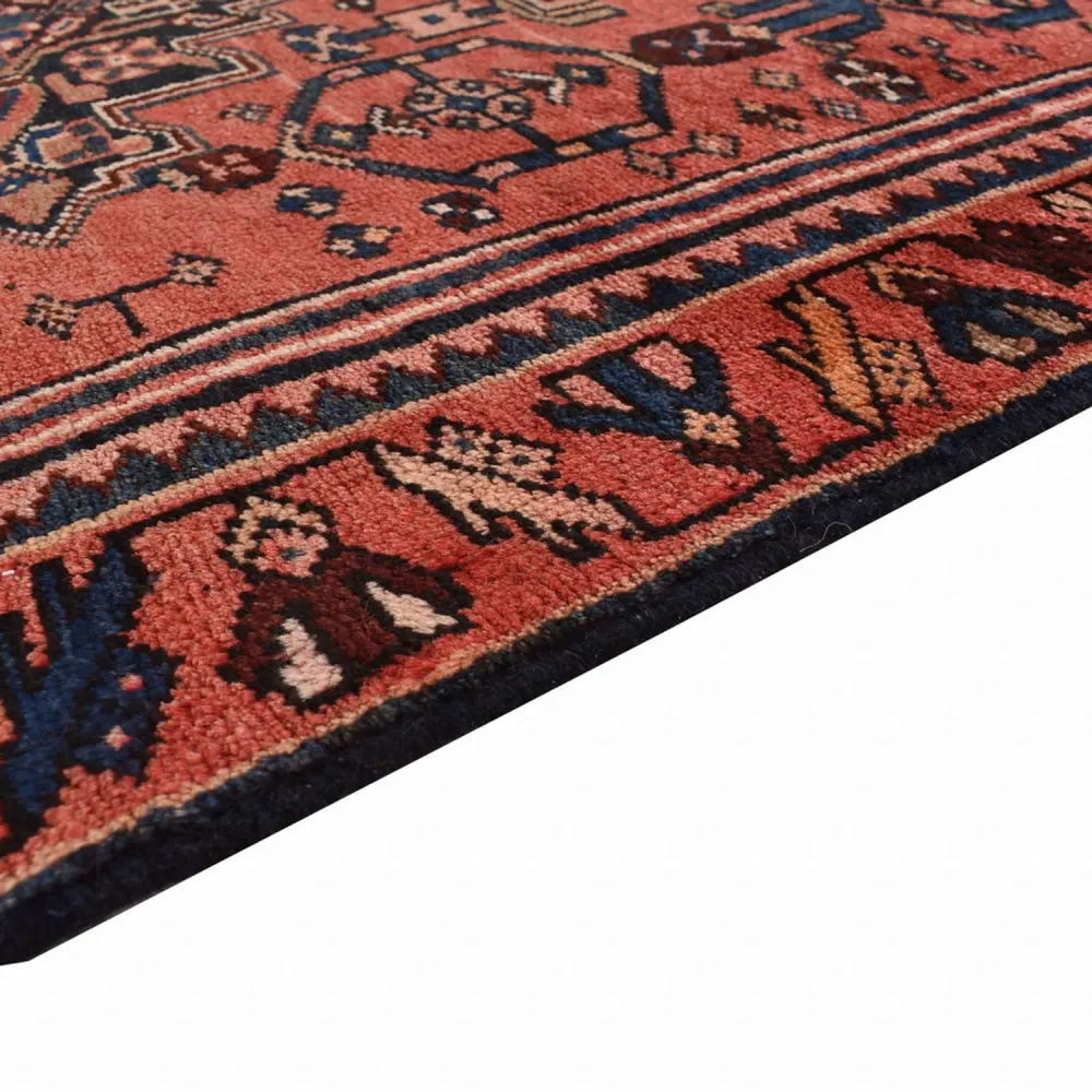 Corredor Tapete Persa - Bijar - 288 x 104 cm - vermelho