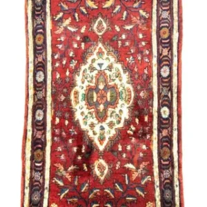 Corredor Tapete Persa - Clássico - 304 x 86 cm - vermelho