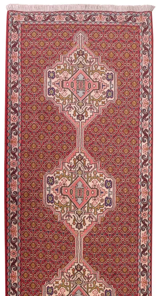 Corredor Tapete Persa - Clássico - 305 x 78 cm - vermelho claro