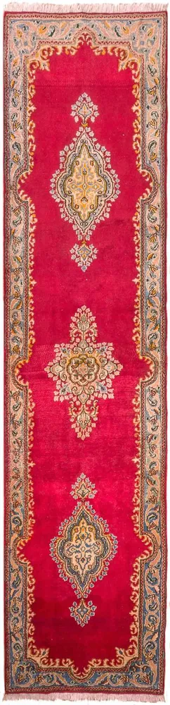 Corredor Tapete Persa - Clássico - 308 x 77 cm - vermelho