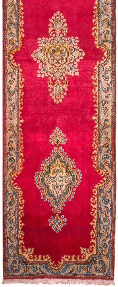 Corredor Tapete Persa - Clássico - 308 x 77 cm - vermelho