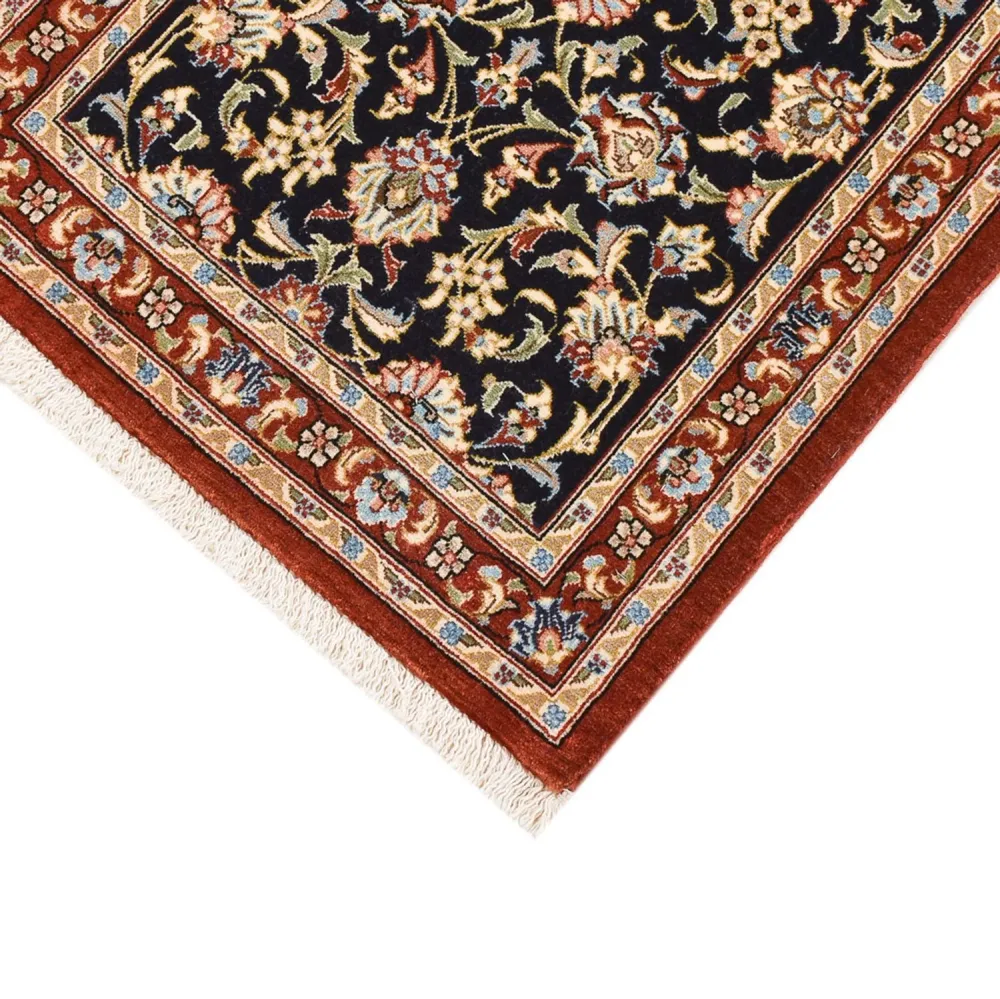 Corredor Tapete Persa - Ghom - Royal - 196 x 54 cm - azul escuro