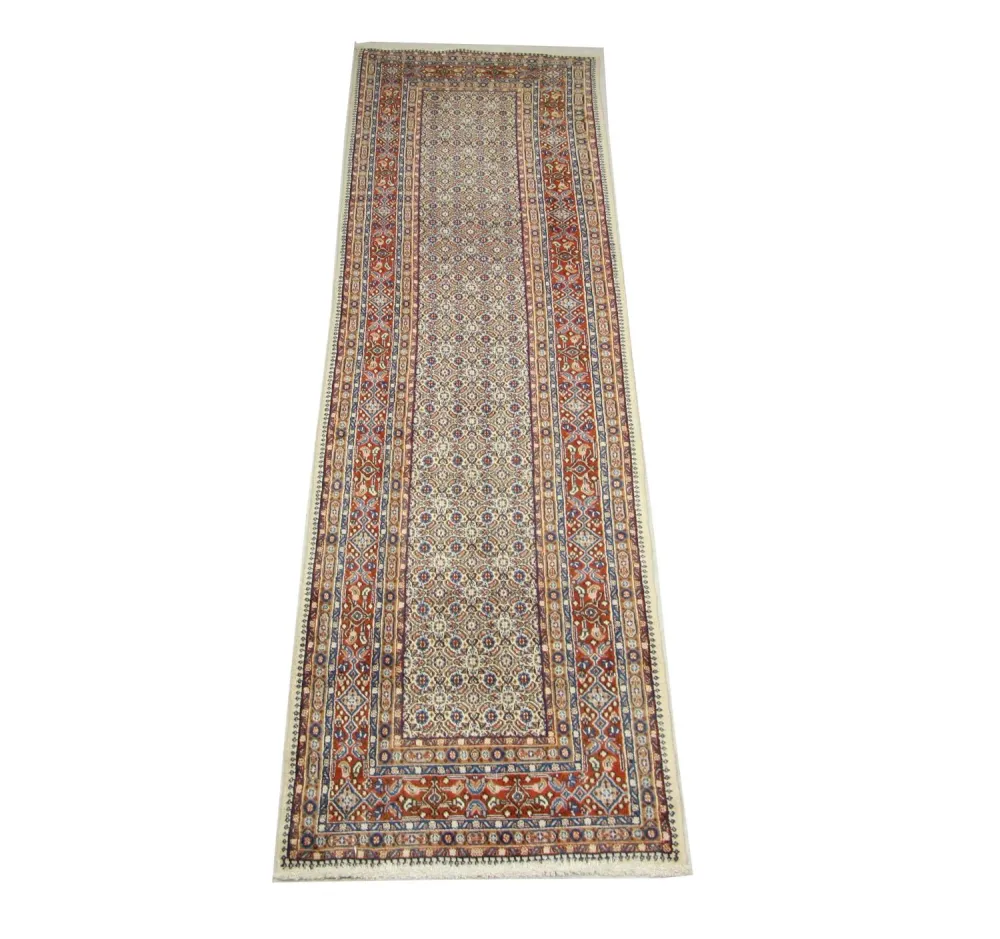 Corredor Tapete persa - Keshan - 299 x 78 cm - azul