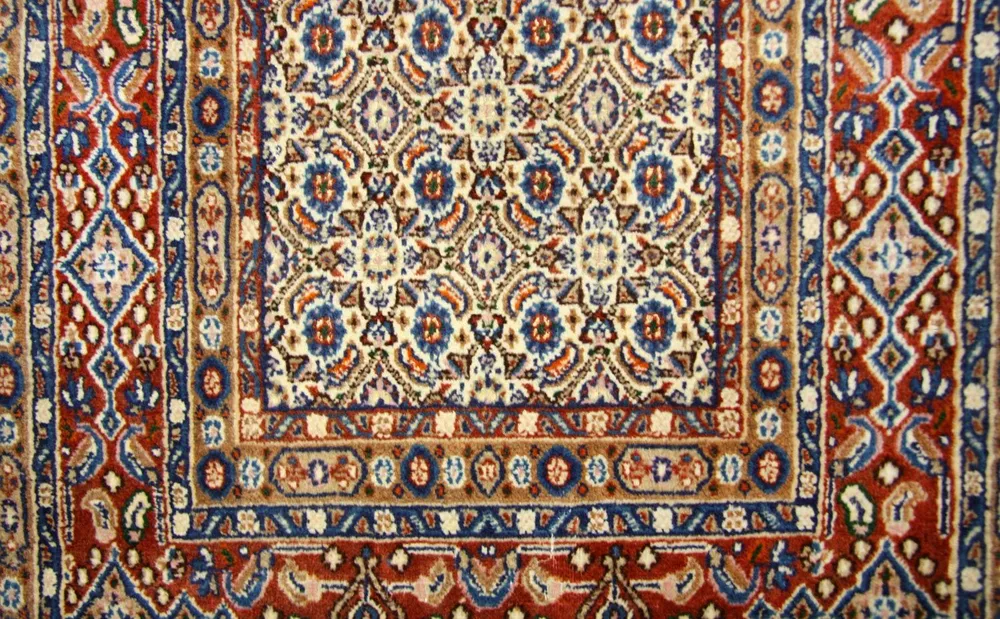 Corredor Tapete persa - Keshan - 299 x 78 cm - azul