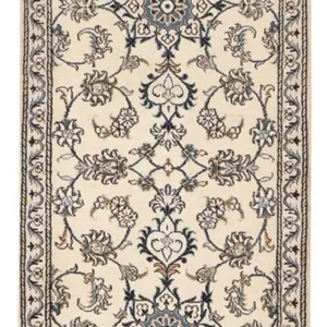 Corredor Tapete Persa - Nain - 201 x 77 cm - bege