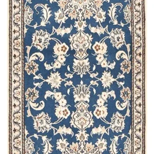 Corredor Tapete Persa - Nain - 209 x 78 cm - azul