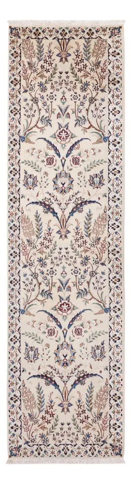 Corredor Tapete Persa - Nain - 226 x 59 cm - creme