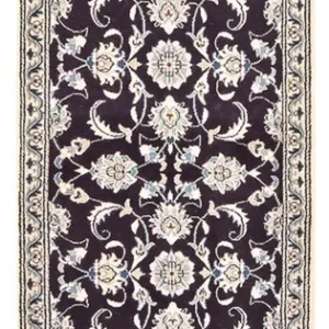 Corredor Tapete Persa - Nain - 250 x 80 cm - azul escuro