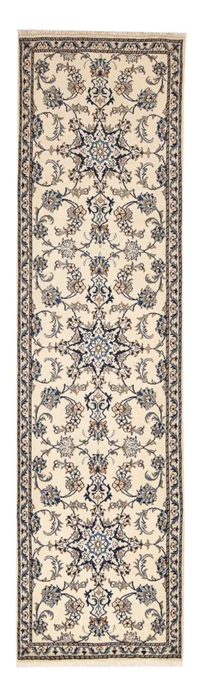 Corredor Tapete Persa - Nain - 290 x 80 cm - bege