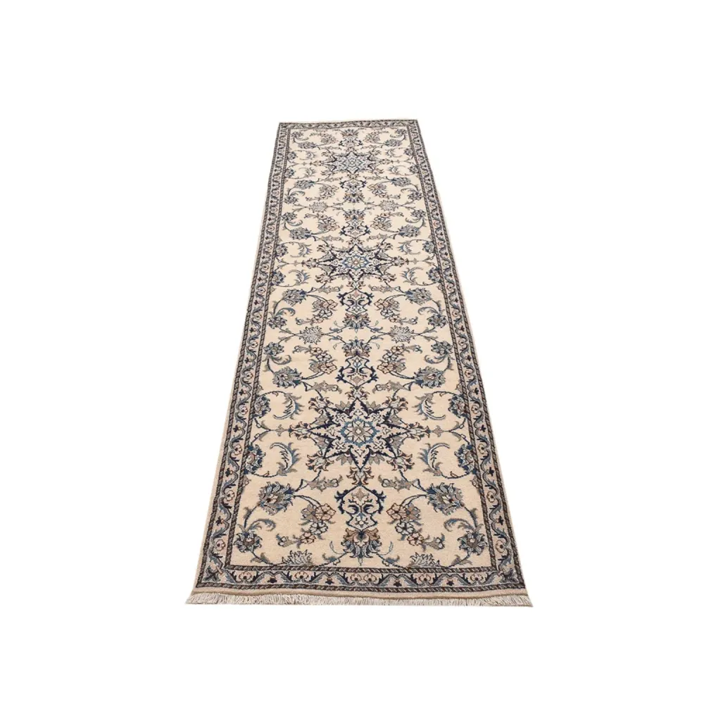 Corredor Tapete Persa - Nain - 290 x 80 cm - bege