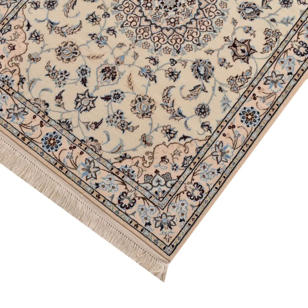 Corredor Tapete Persa - Nain - Premium - 397 x 87 cm - bege