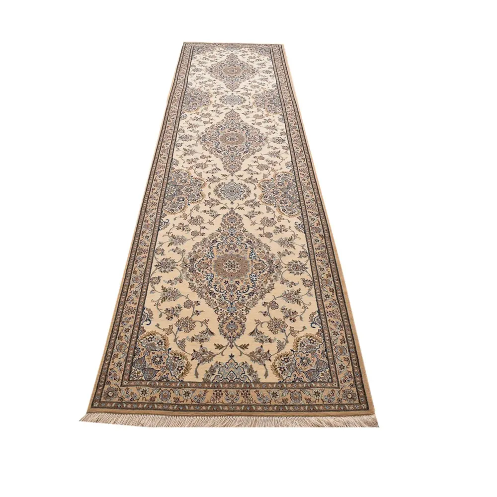 Corredor Tapete Persa - Nain - Premium - 400 x 100 cm - bege