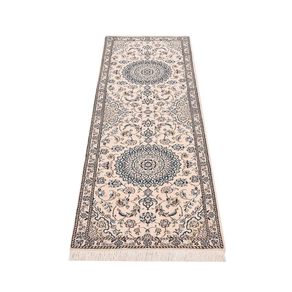 Corredor Tapete Persa - Nain - Royal - 200 x 62 cm - creme
