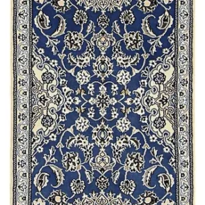 Corredor Tapete Persa - Nain - Royal - 200 x 60 cm - azul