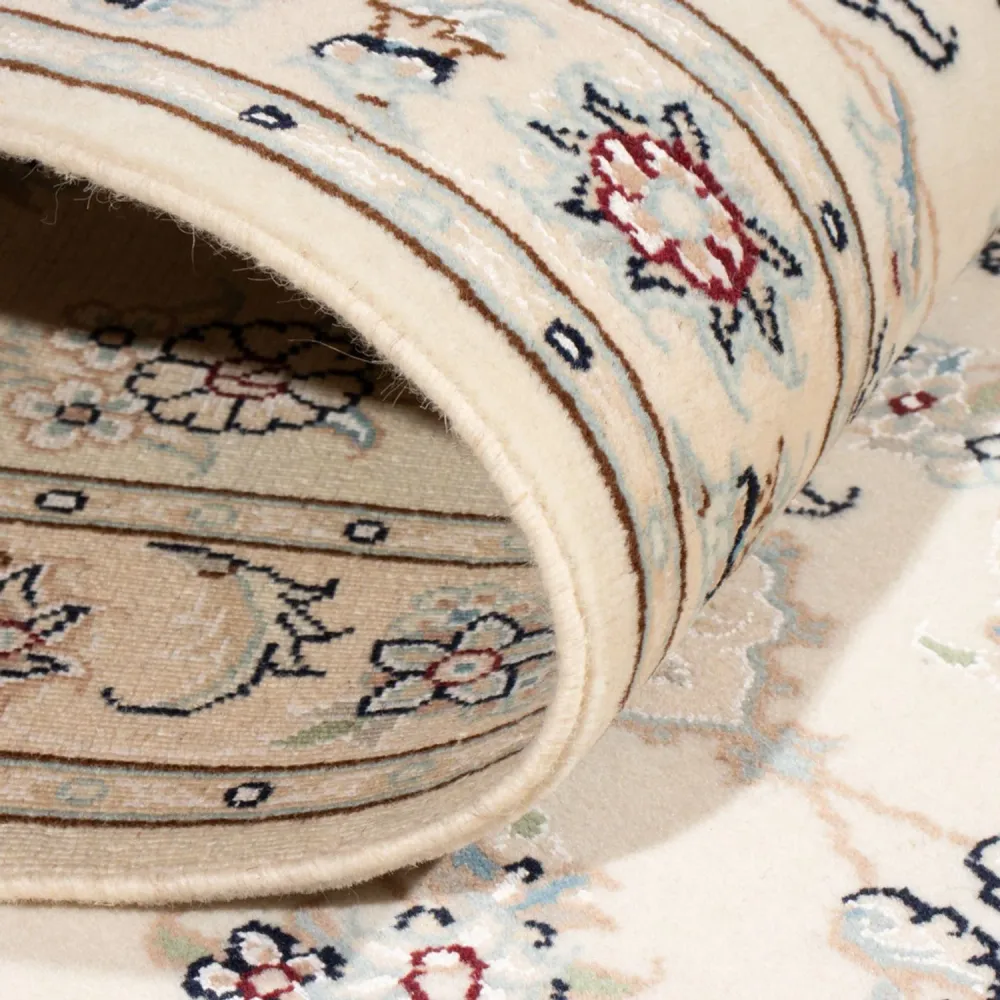 Corredor Tapete Persa - Nain - Royal - 200 x 80 cm - creme