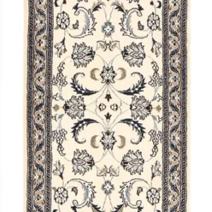 Corredor Tapete Persa - Nain - Royal - 202 x 58 cm - creme
