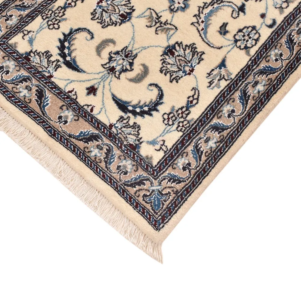 Corredor Tapete Persa - Nain - Royal - 202 x 58 cm - creme