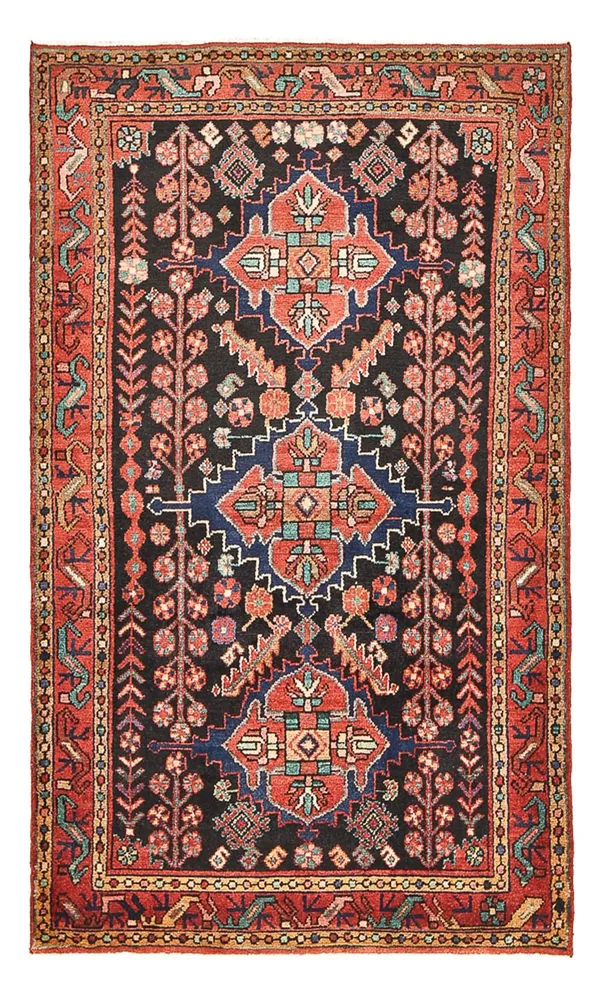 Corredor Tapete Persa - Nomadic - 174 x 104 cm - azul escuro