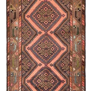 Corredor Tapete Persa - Nomadic - 185 x 78 cm - bege escuro