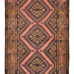 Corredor Tapete Persa - Nomadic - 188 x 75 cm - bege escuro