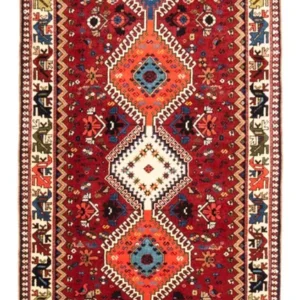 Corredor Tapete Persa - Nomadic - 196 x 80 cm - vermelho