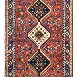 Corredor Tapete Persa - Nomadic - 197 x 80 cm - vermelho