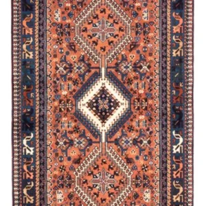 Corredor Tapete Persa - Nomadic - 200 x 80 cm - vermelho