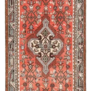 Corredor Tapete Persa - Nomadic - 203 x 74 cm - vermelho claro