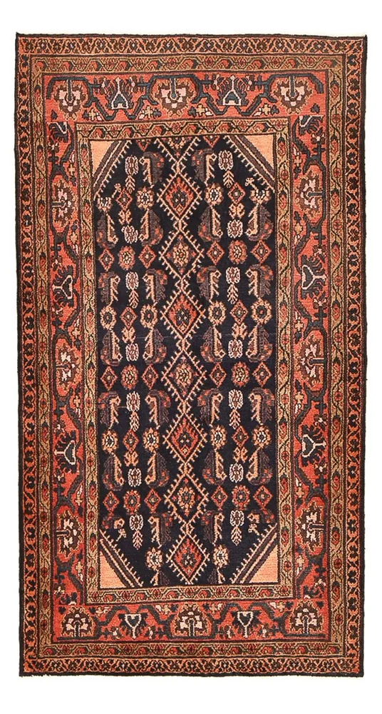 Corredor Tapete Persa - Nomadic - 205 x 108 cm - azul escuro