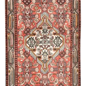 Corredor Tapete Persa - Nomadic - 215 x 75 cm - vermelho claro