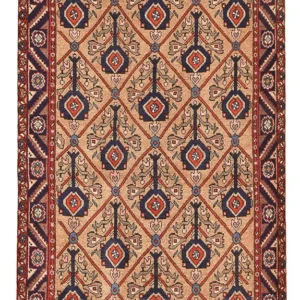 Corredor Tapete Persa - Nomadic - 223 x 128 cm - bege escuro