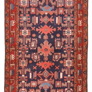 Corredor Tapete Persa - Nomadic - 226 x 123 cm - vermelho