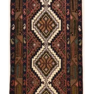Corredor Tapete Persa - Nomadic - 275 x 77 cm - ferrugem