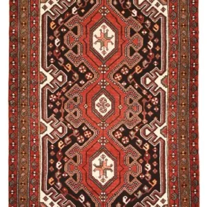 Corredor Tapete Persa - Nomadic - 283 x 104 cm - vermelho