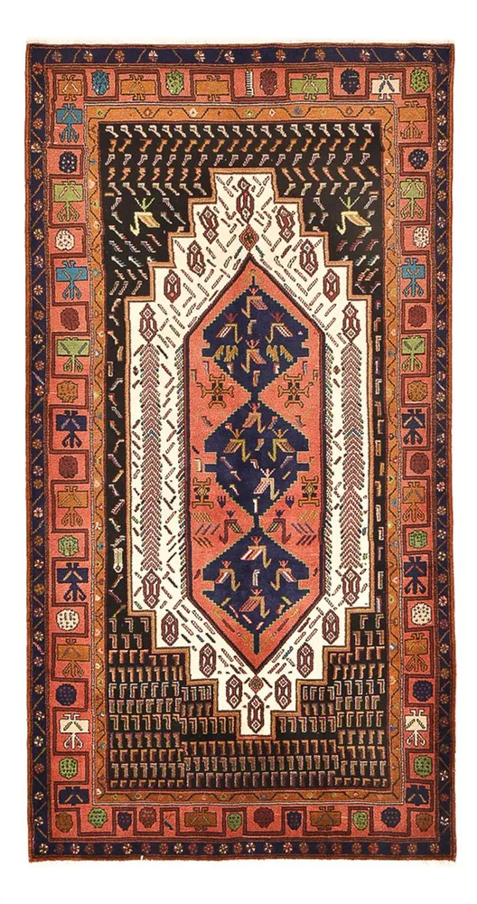 Corredor Tapete Persa - Nomadic - 283 x 147 cm - multicolorido
