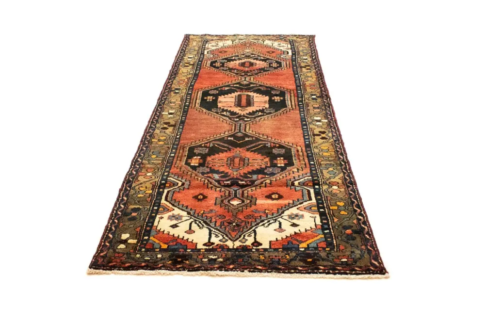 Corredor Tapete Persa - Nomadic - 290 x 107 cm - castanho