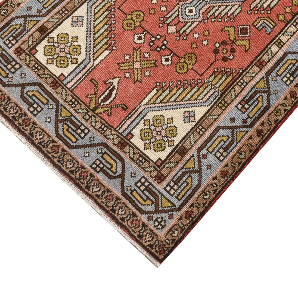 Corredor Tapete Persa - Nomadic - 292 x 74 cm - vermelho claro