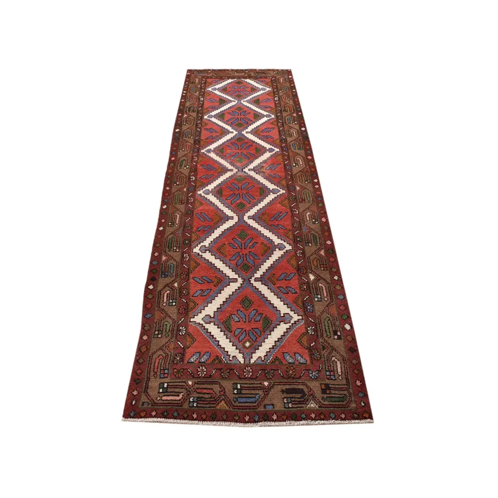 Corredor Tapete Persa - Nomadic - 303 x 81 cm - vermelho