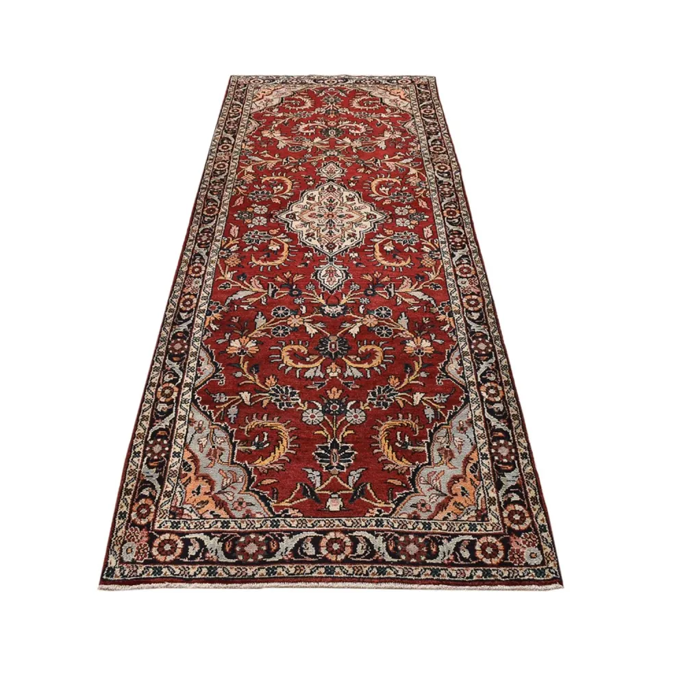 Corredor Tapete Persa - Nomadic - 307 x 109 cm - vermelho escuro