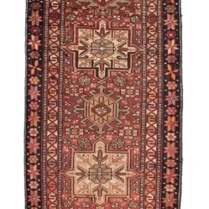 Corredor Tapete Persa - Nomadic - 310 x 80 cm - vermelho escuro