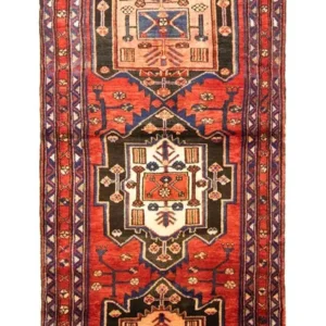 Corredor Tapete Persa - Nomadic - 312 x 106 cm - vermelho