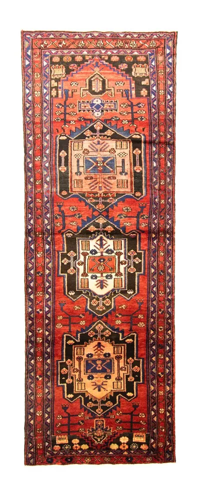 Corredor Tapete Persa - Nomadic - 312 x 106 cm - vermelho