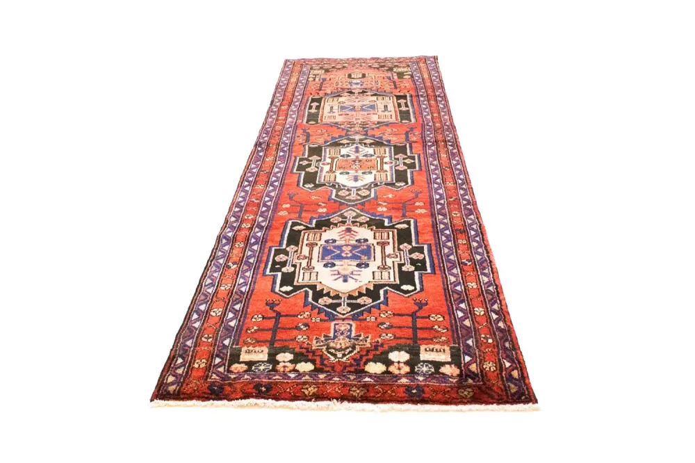 Corredor Tapete Persa - Nomadic - 312 x 106 cm - vermelho