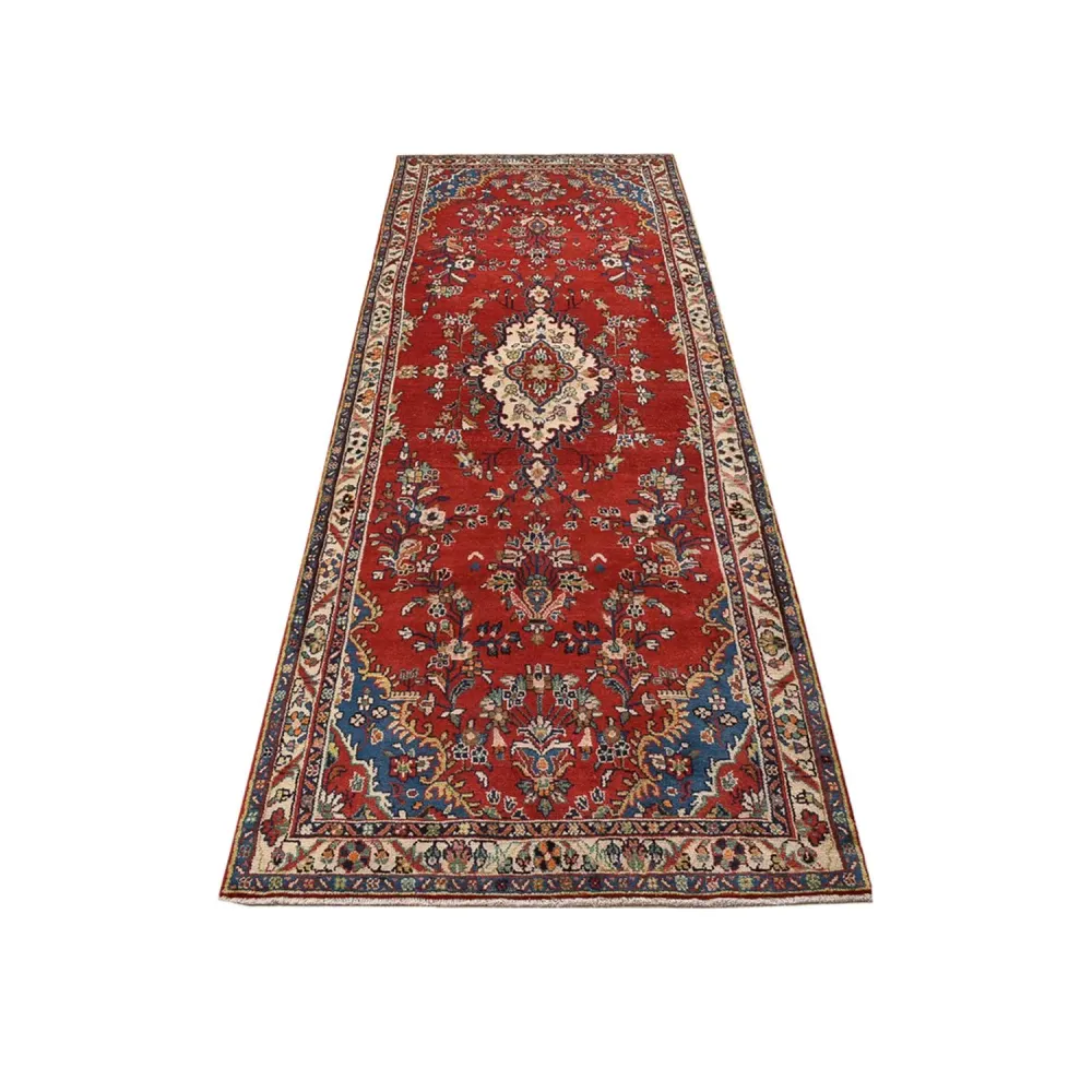 Corredor Tapete Persa - Nomadic - 312 x 109 cm - vermelho