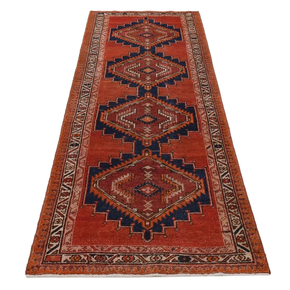 Corredor Tapete Persa - Nomadic - 315 x 93 cm - vermelho
