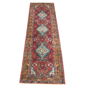 Corredor Tapete Persa - Nomadic - 317 x 82 cm - vermelho