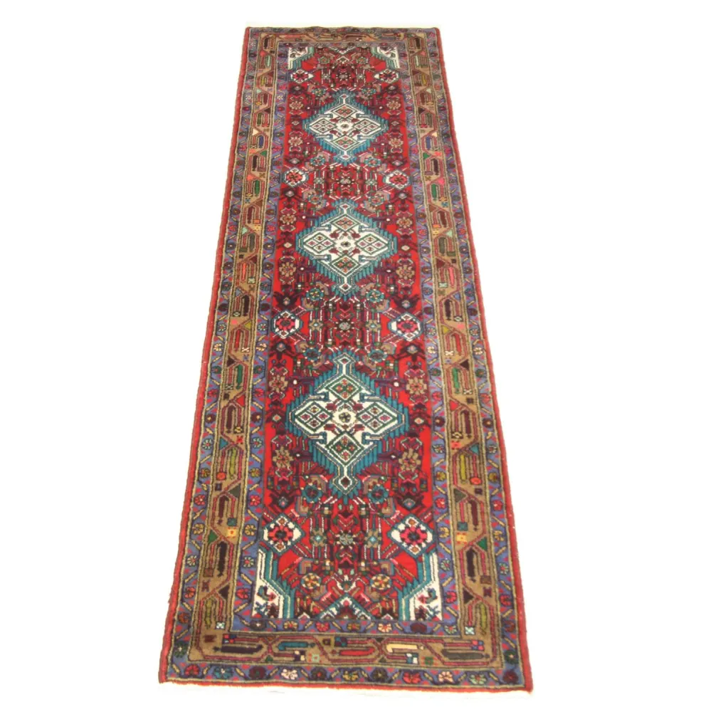 Corredor Tapete Persa - Nomadic - 317 x 82 cm - vermelho