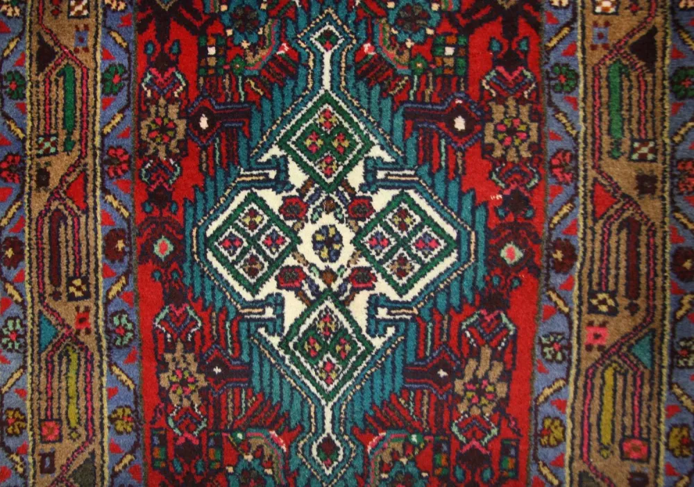 Corredor Tapete Persa - Nomadic - 317 x 82 cm - vermelho