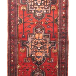 Corredor Tapete Persa - Nomadic - 326 x 105 cm - vermelho